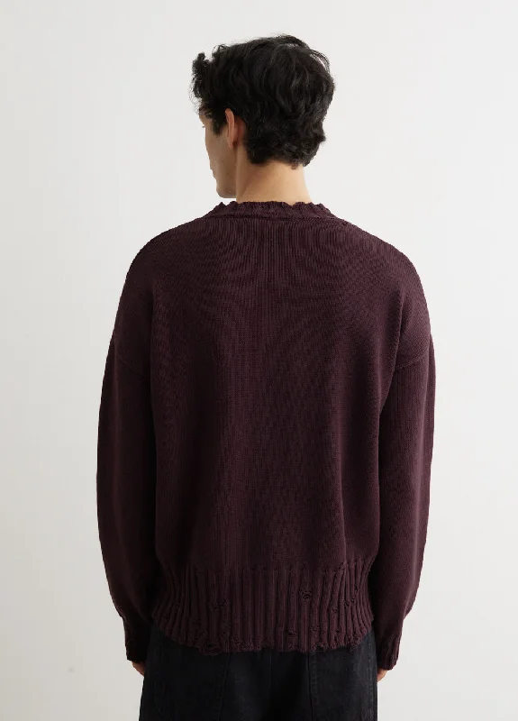 Destroyed Crewneck Knit