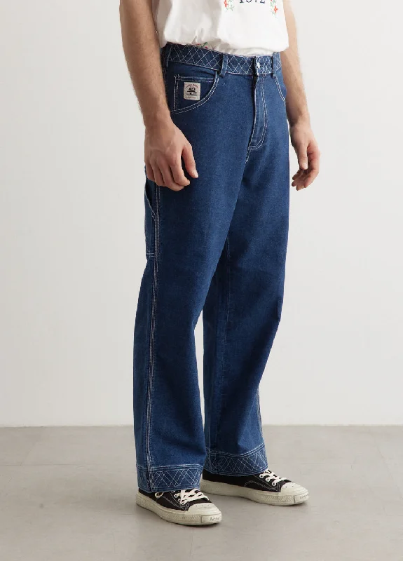 Embroidered Denim Knolly Brook Trousers