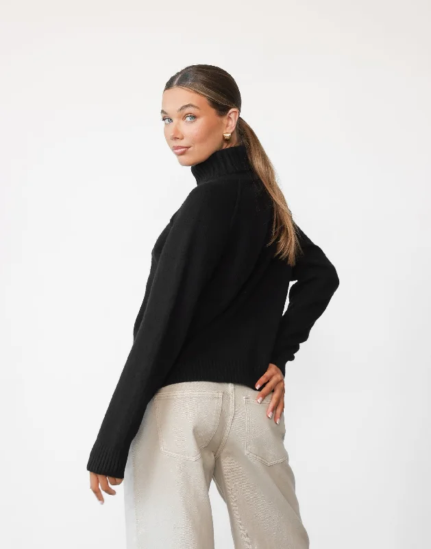 Nathalia Knit Jumper (Black)