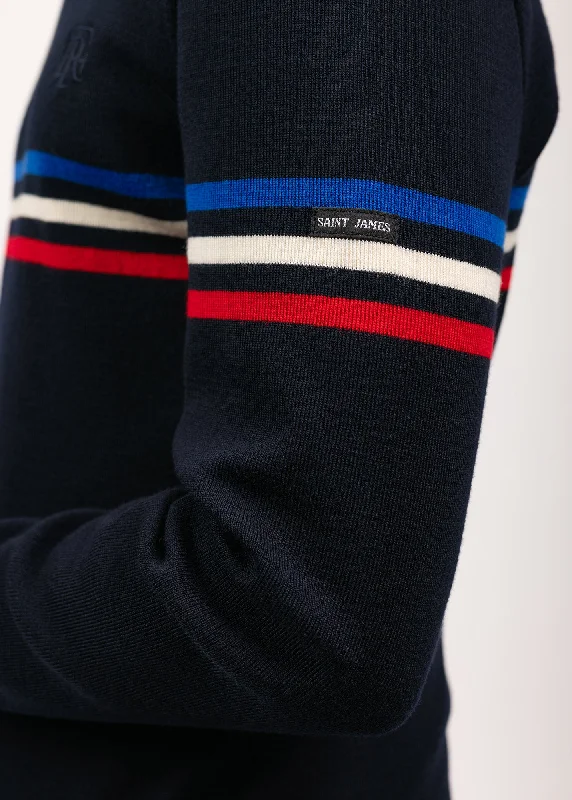 Sailor jumper with tricolour stripes - SAINT JAMES x Elysée (NAVY)