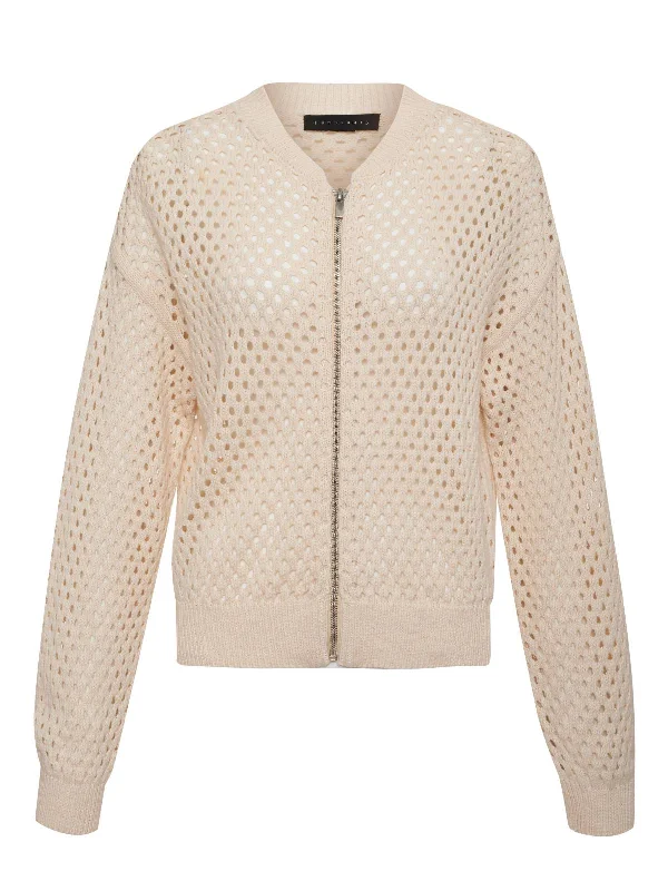 Stepping Out Bomber Sweater Jacket Eco Natural