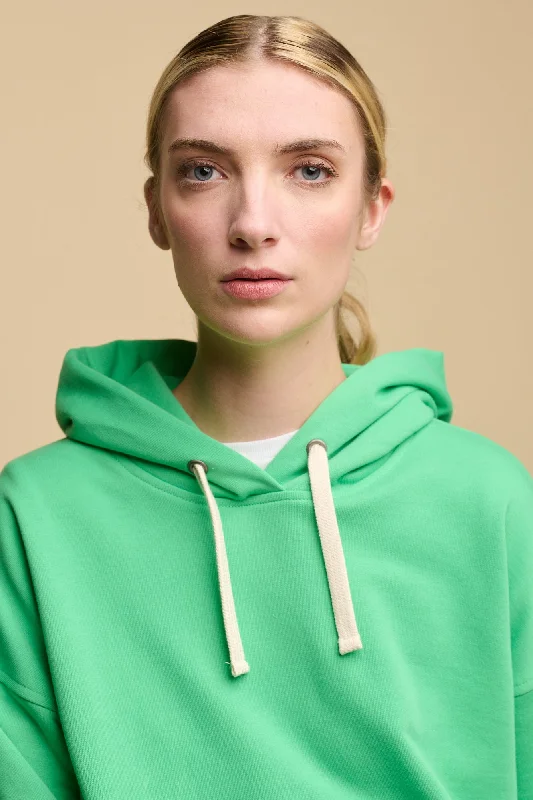 Women's Hooded Sweatshirt - Apple Green