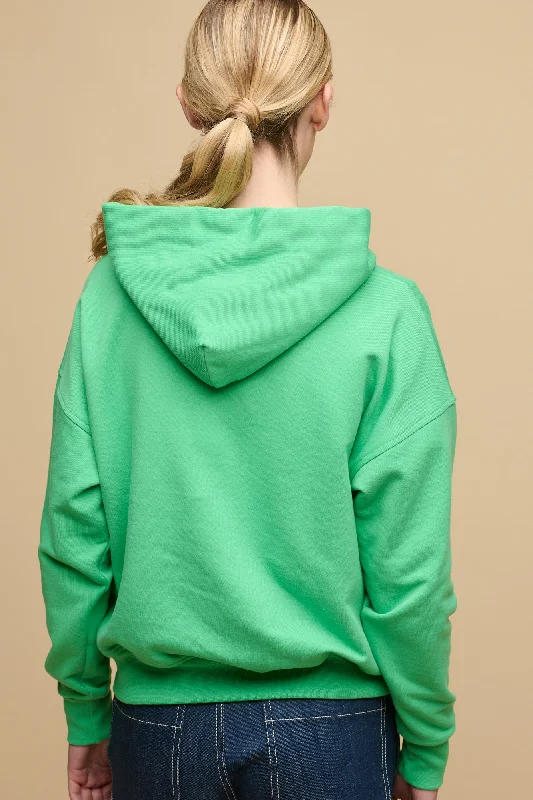 Women's Hooded Sweatshirt - Apple Green