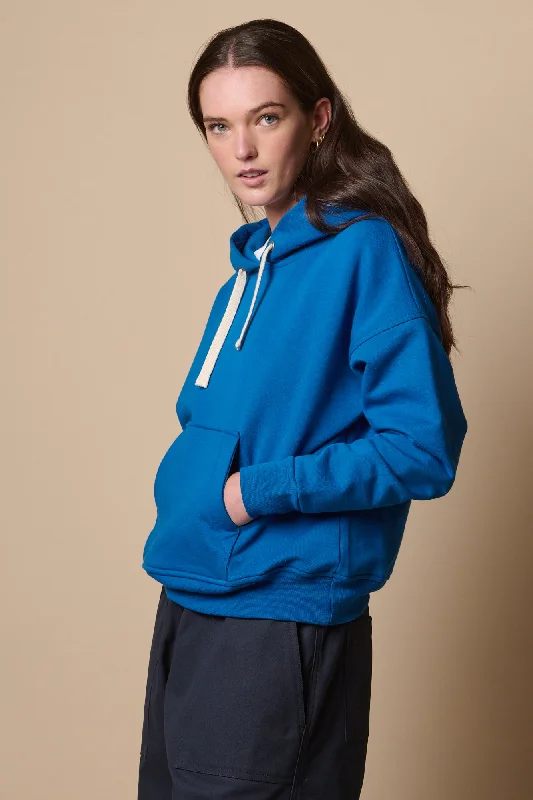 Women's Hooded Sweatshirt - Cobalt