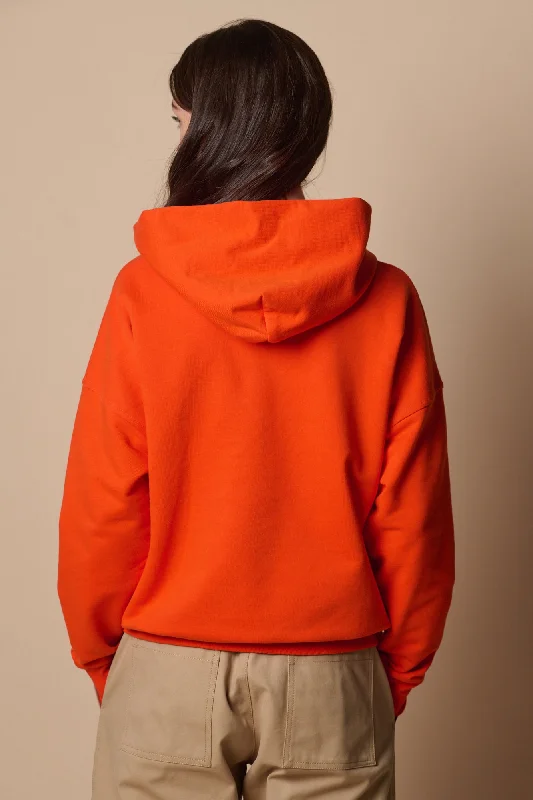 Women's Hooded Sweatshirt - Flame Red