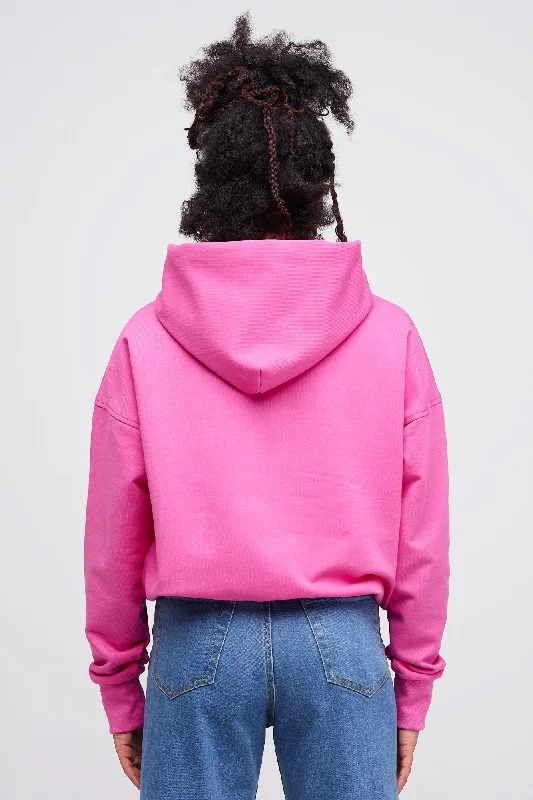 Women's Hooded Sweatshirt - Fuchsia Pink