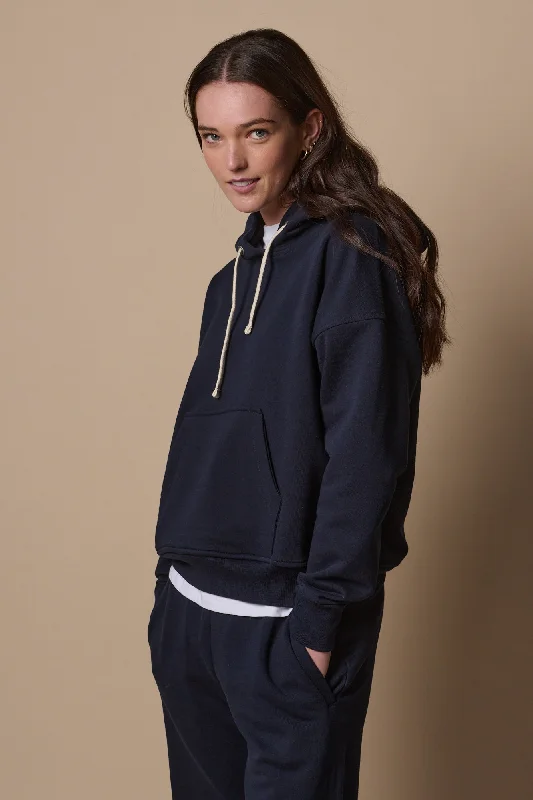 Women's Hooded Sweatshirt - Navy