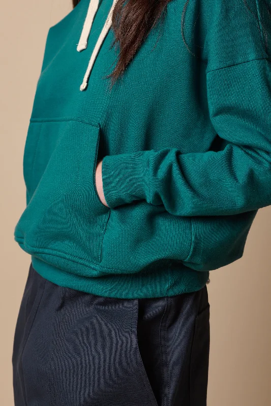 Women's Hooded Sweatshirt - Teal