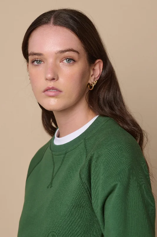 Women's Raglan Sweatshirt - Bottle Green