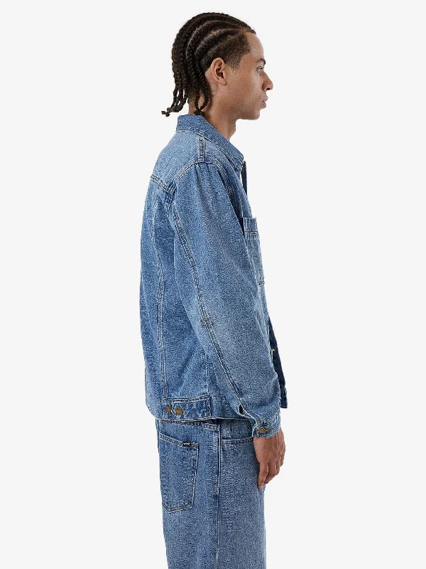 Canyon Oversized Denim Jacket - Dark Dust Blue