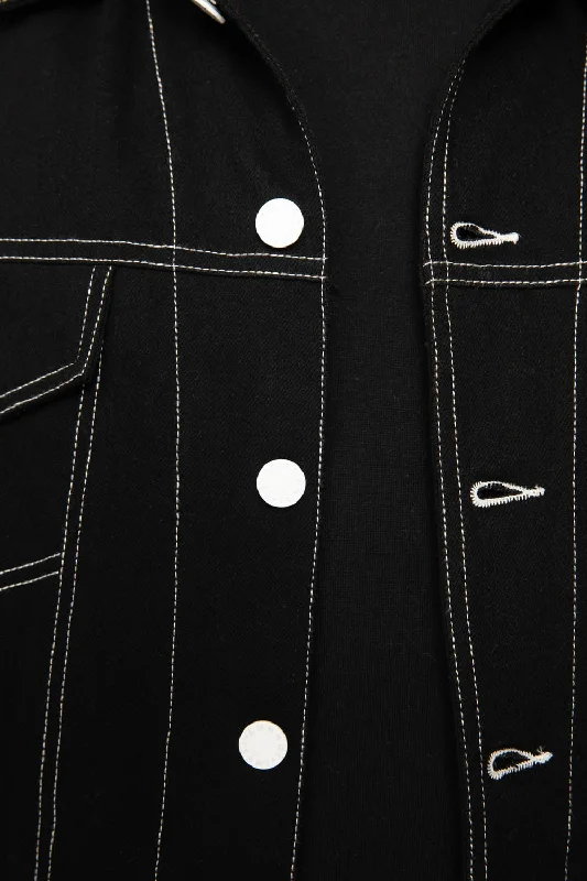 Johnny Jean Jacket - Black White