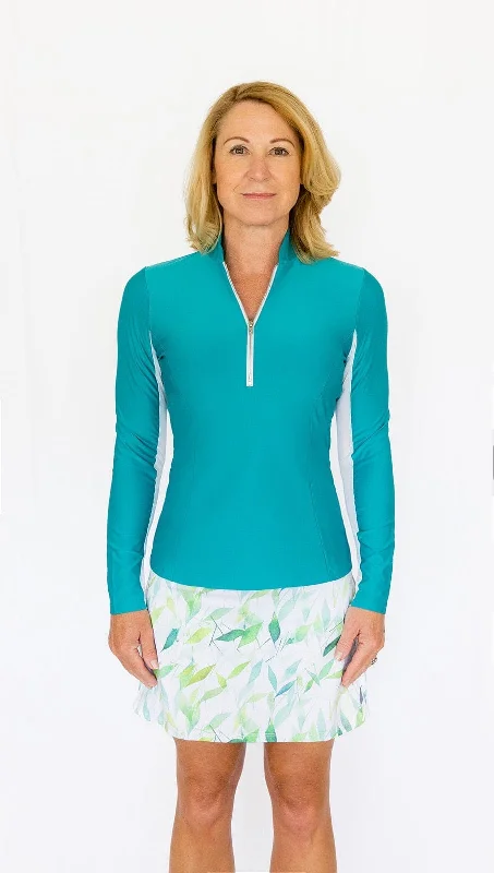 Katelyn Long Sleeved Top - Ocean