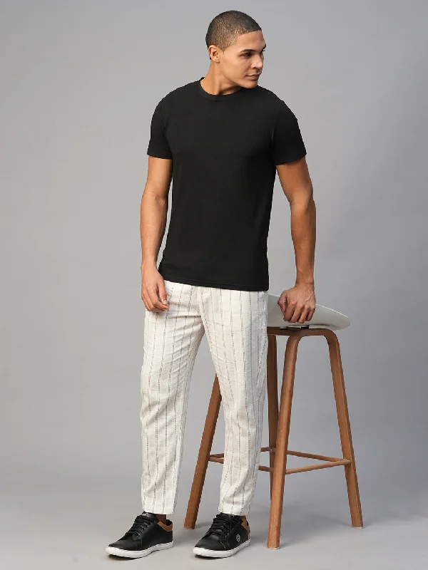 Men's Natural Cotton Linen Regular Fit Pant