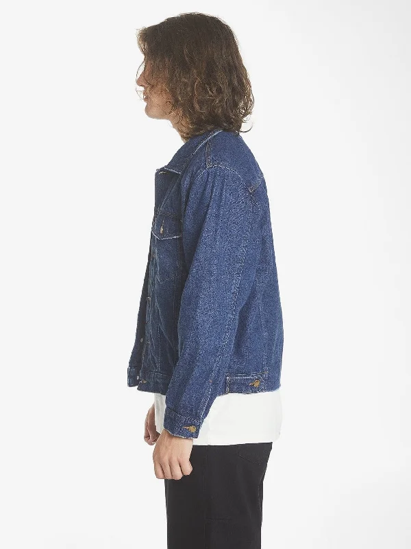 Oversized Wanderer Denim Jacket - Double Indigo Rinse