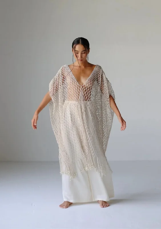 MACRAME KAFTAN - NATURAL