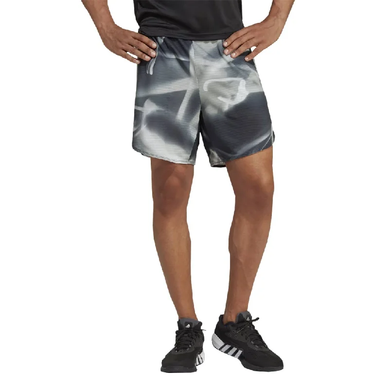 adidas - Men's Designed 4 Training HEAT.RDY HIIT Allover Print 7"" Shorts (IC2039)