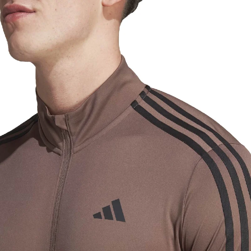 adidas - Men's Training Colourblock 1/4 Zip Long Sleeve T-Shirt (IN5078)