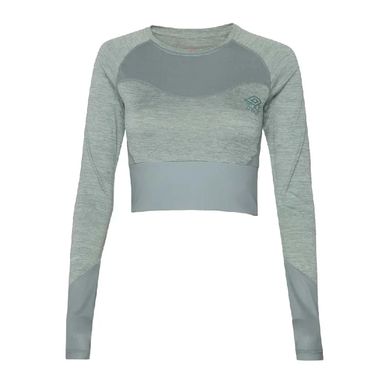 Umbro - Women's Pro Training Cropped Long Sleeve Top (HUUL166111U LB9)