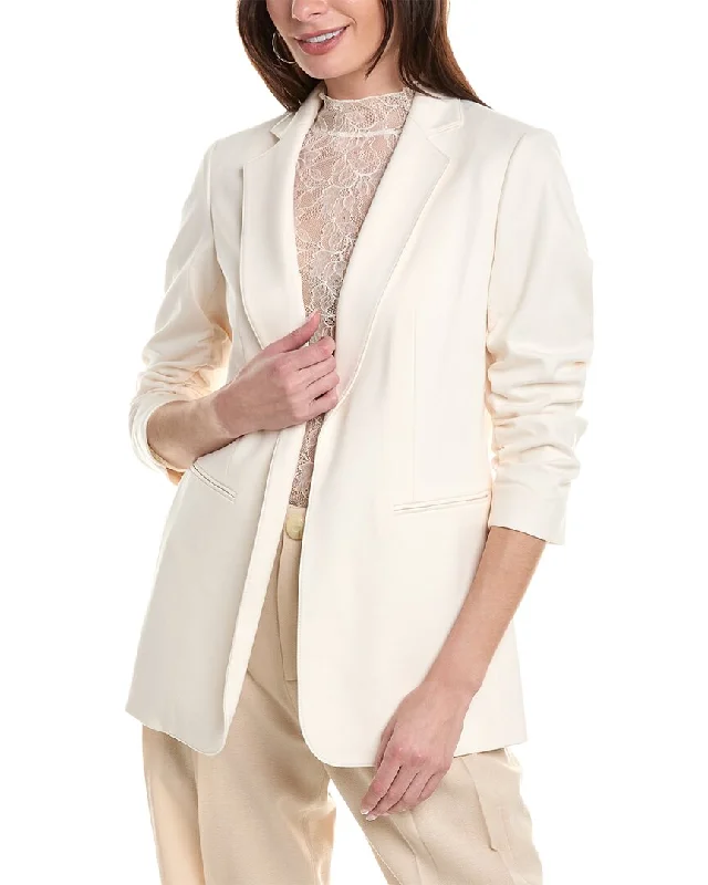 Anne Klein Scrunch Sleeve Open Jacket